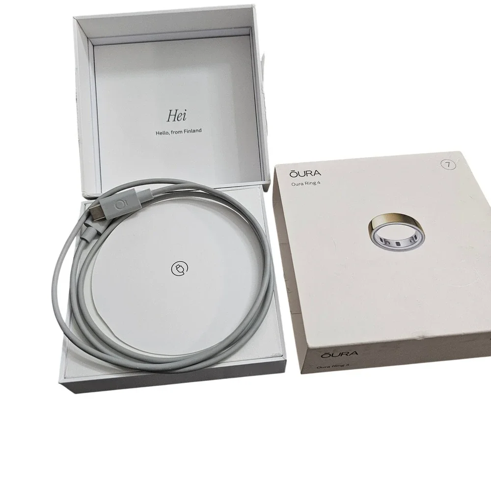 Oura Ring Gen 4 Gold Size 7 Fitness Sleep Tracker - Brand New Open Box Unused